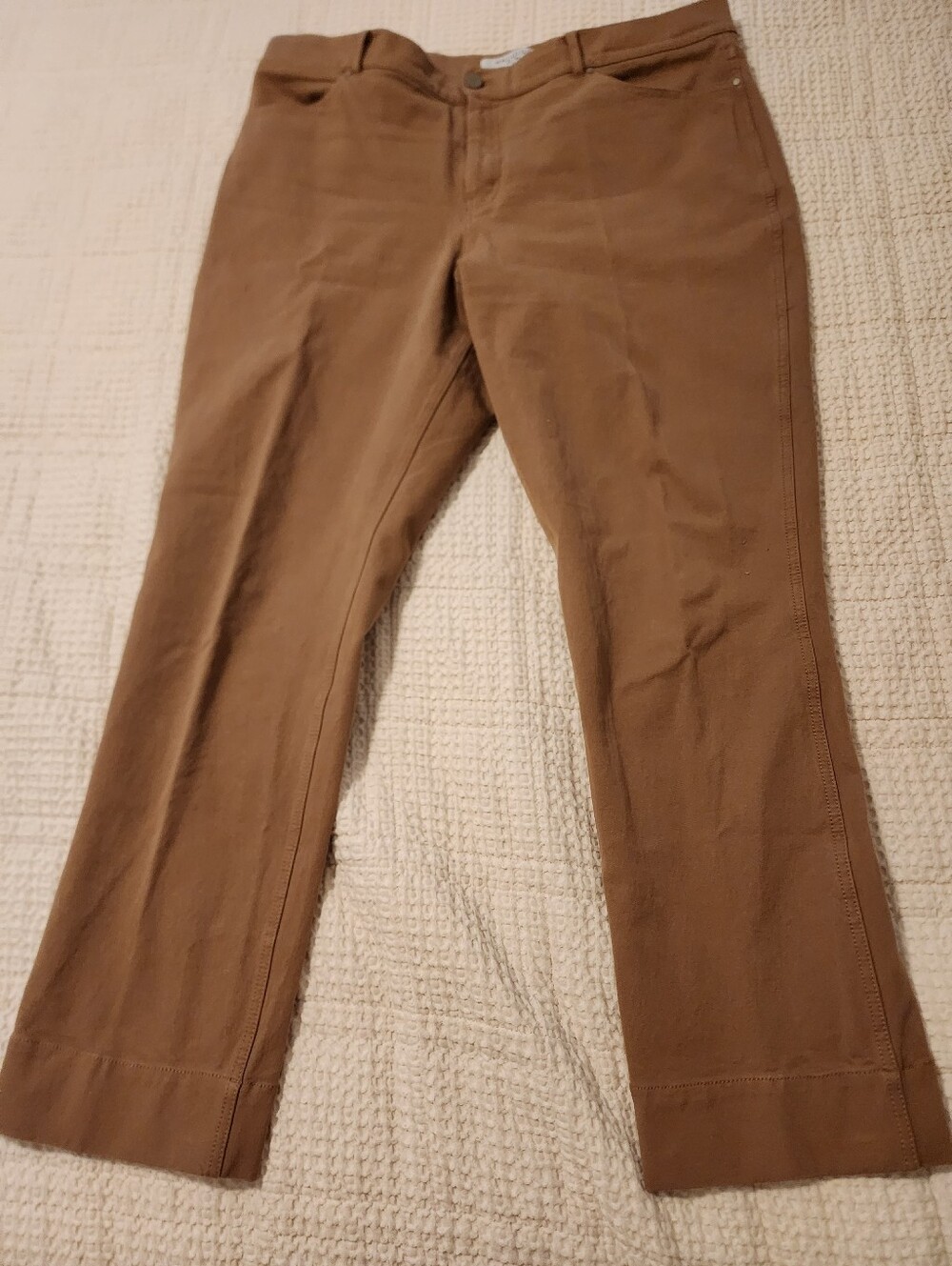 MM LaFleur Women's Brown Dress Pants 16 Organic Cotton Office Western